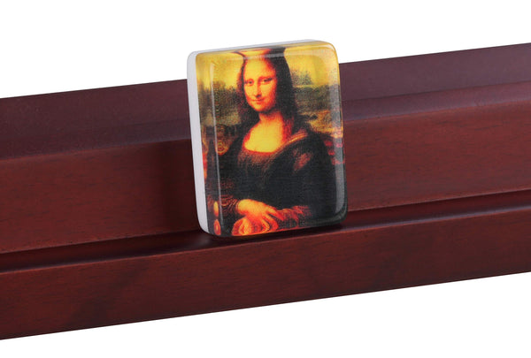 166 American Western Mahjong Mah jongg Set Suitcase Limited Edition Embedded Masterpiece Background in Leather Suitcase