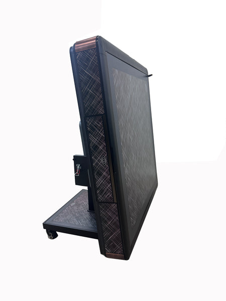 MJ-C400 松乐可折叠式 旋翼过山车 超薄 电动麻将桌 白莉银丝 Automatic Mahjong Table Polisilver Color. Utral-Thin Roller Coaster Folding Style with No-Numberes Chinese Style Tiles