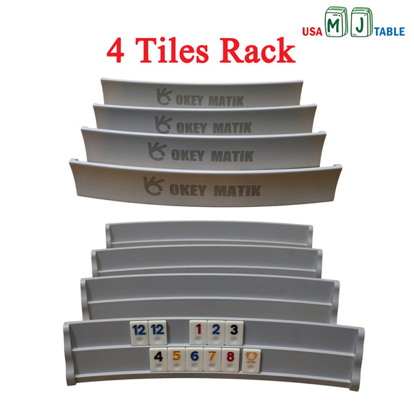 Automatic Rummy Table Coffee Color 4-Legs Dining Table Style 106 Tiles Okey