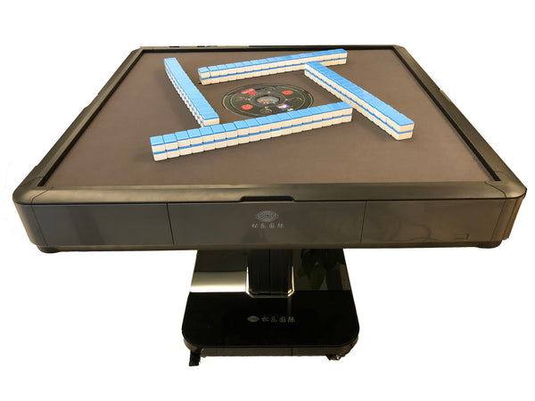 MJ-MINI360 松乐可折叠式 旋翼过山车 超薄 电动麻将桌 Automatic Mahjong Table Gray Color. Utral-Thin Roller Coast Folding Style with No-Numberes Chinese Style Tiles