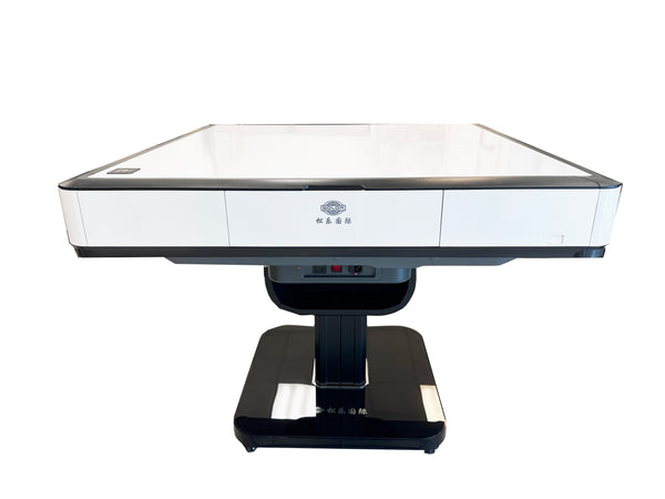 MJ-MINI360 松乐可折叠式 旋翼过山车 超薄贵族白配色 电动麻将桌 Automatic Mahjong Table White Color. Utral-Thin Roller Coast Folding Style with No-Numberes Chinese Style Tiles