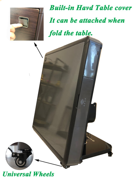 MJ-MINI360 松乐可折叠式 旋翼过山车 超薄 电动麻将桌 Automatic Mahjong Table Gray Color. Utral-Thin Roller Coast Folding Style with No-Numberes Chinese Style Tiles