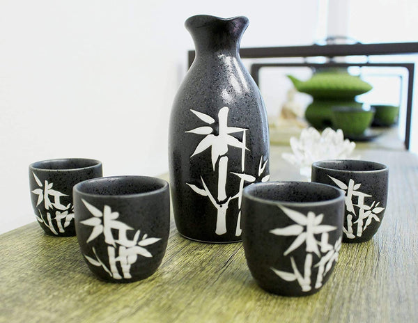 5 Pcs Japanese Porcelain Sake Set
