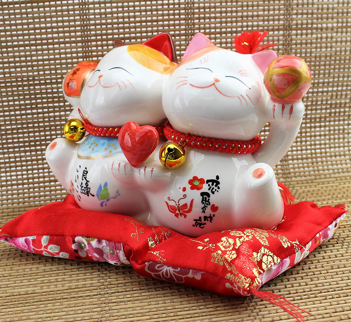 Ceramic Maneki Neko Lucky Cat Coin Bank – USA MJ TABLE 自動 ...