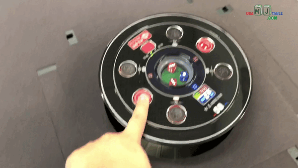 MJ-MINI360 松乐可折叠式 旋翼过山车 超薄 电动麻将桌 Automatic Mahjong Table Gray Color. Utral-Thin Roller Coast Folding Style with No-Numberes Chinese Style Tiles