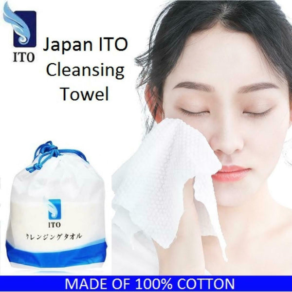 ITO Facial 100% Cotton Tissues Towel Disposable Cleaning Makeup Remover 80pcs