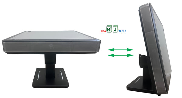MJ-T200 ❘ 松乐超薄静音款 可折叠款电动麻将桌 钛空灰配色 Automatic Mahjong Table Pedestal Folding Style with No-Numberes Chinese Style tiles   无数字版麻将牌