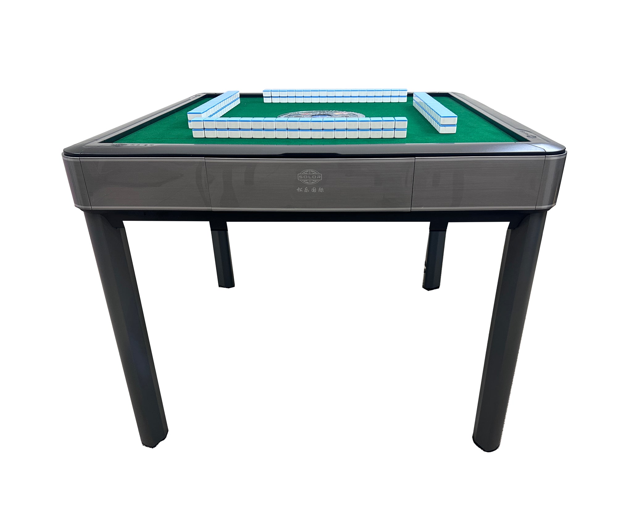 MJ-T200 Gray Ultra-Thin 4-Legs Dining Table Style Automatic