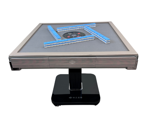 MJ-MINI360  Automatic Mahjong Table Light Coffee Color. Utral-Thin Roller Coast Folding Style with 40mm Numbered Filipino Style Tiles Optional Table Cover
