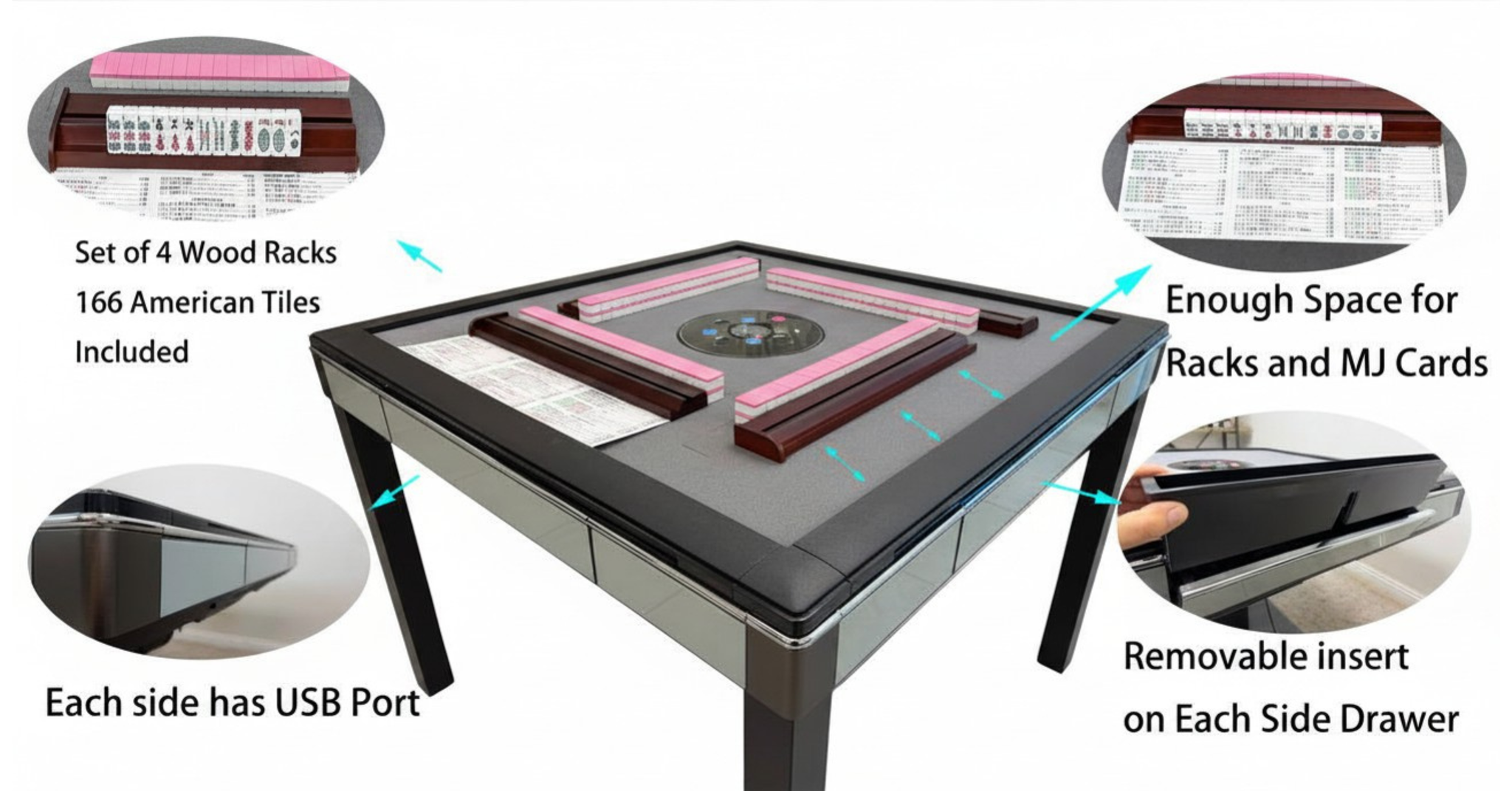 Skyline Elite 30 Premium Automatic Mahjong Table – American Mah