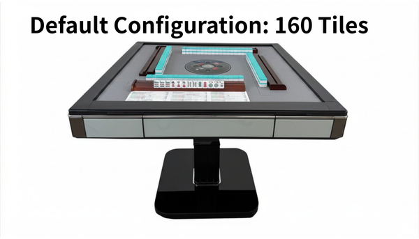 Skyline Elite 30 Premium Automatic Mahjong Table – American MahJong Edition, 160-Tiles Setup, 2 Sets of 30mm Numbered Magnetic Tiles, Tiffany Blue & Sakura Pink, Black Glass Top, Folding Design with Wooden Racks & Pushers