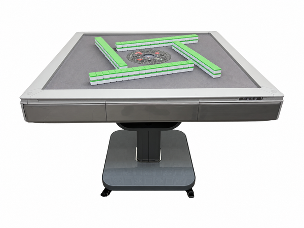 MJ-MINI360 松乐可折叠式 旋翼过山车 超薄 电动麻将桌 Automatic Mahjong Table Gray Color. Utral-Thin Roller Coast Folding Style with No-Numberes Chinese Style Tiles