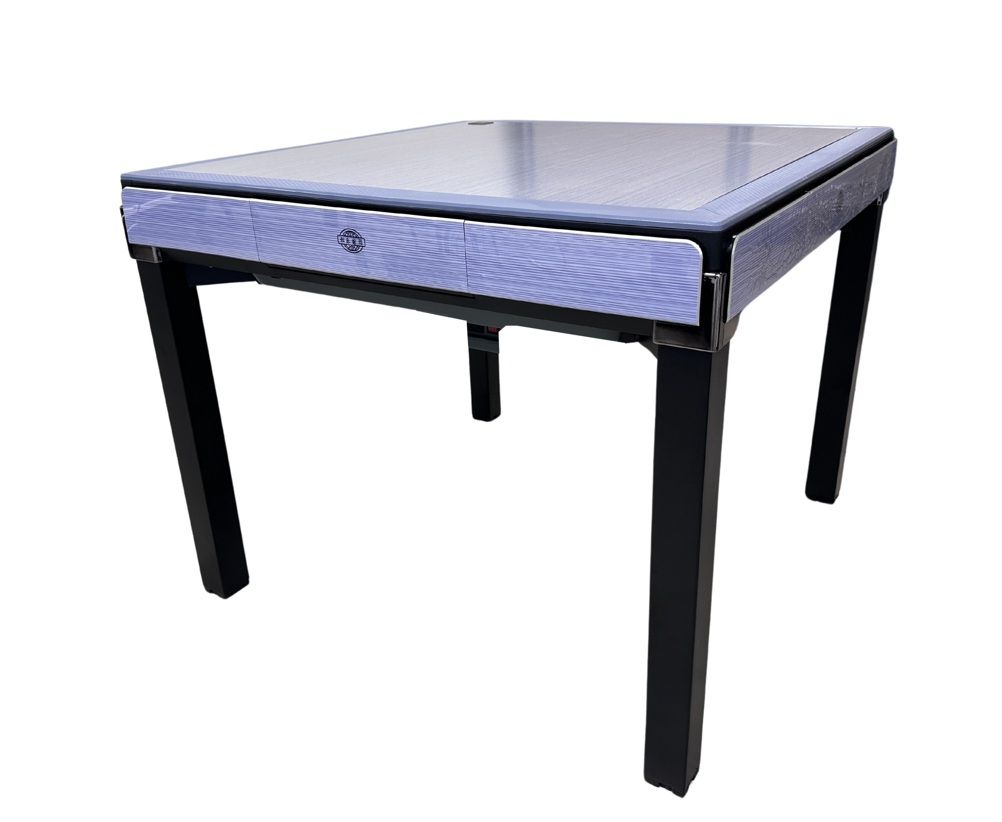 MJ-C400 Dining Table Style Automatic Mahjong Table Purple Lavender Color. Utral-Thin Roller Coaster Style with Numbered Tiles Hard Table Cover Included