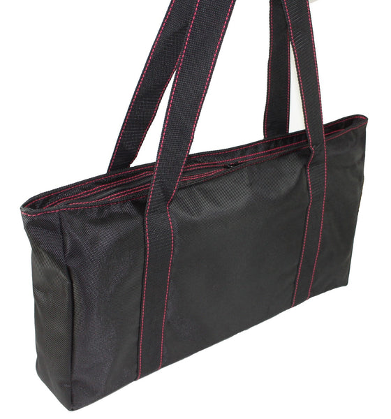 American Mahjong Set Waterproof Black Nylon wtih Red Stitches Bag 4 Color Pushers/Racks Western Mahjongg