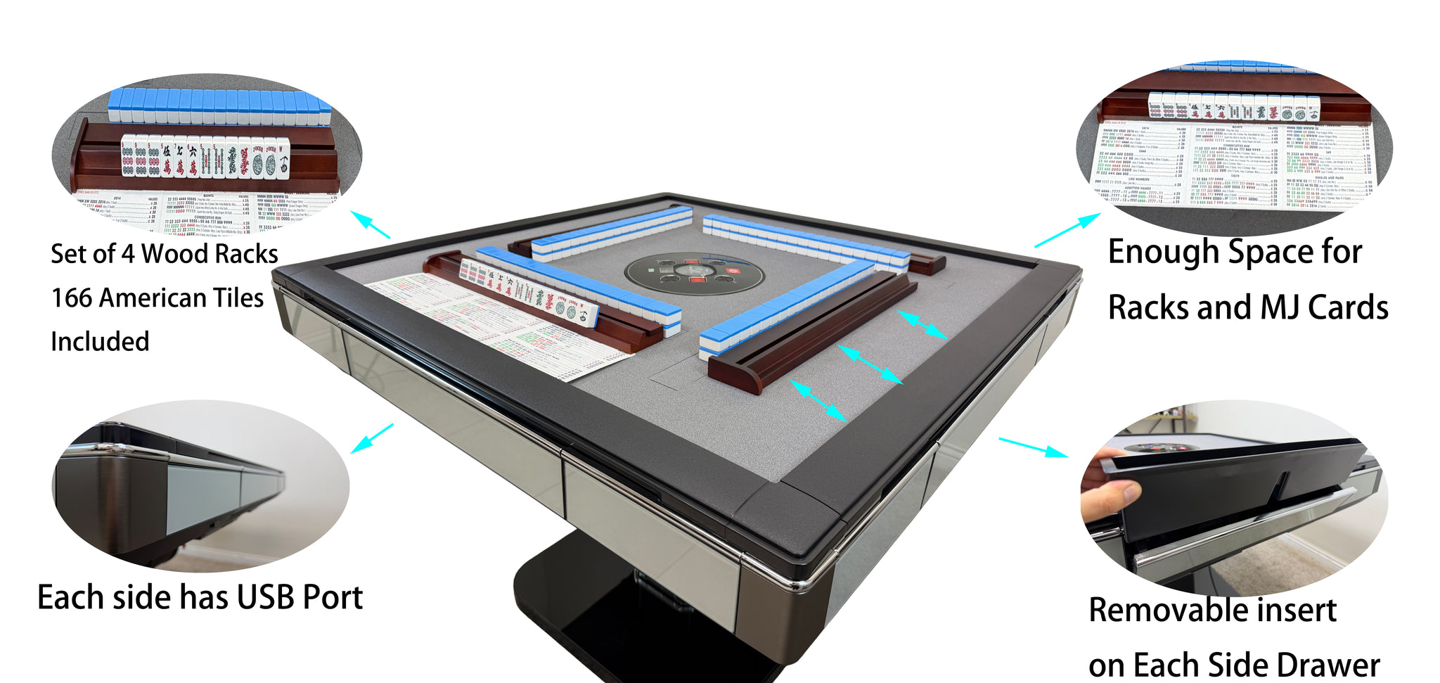 Skyline Elite 30 Premium Automatic Mahjong Table – American Mah