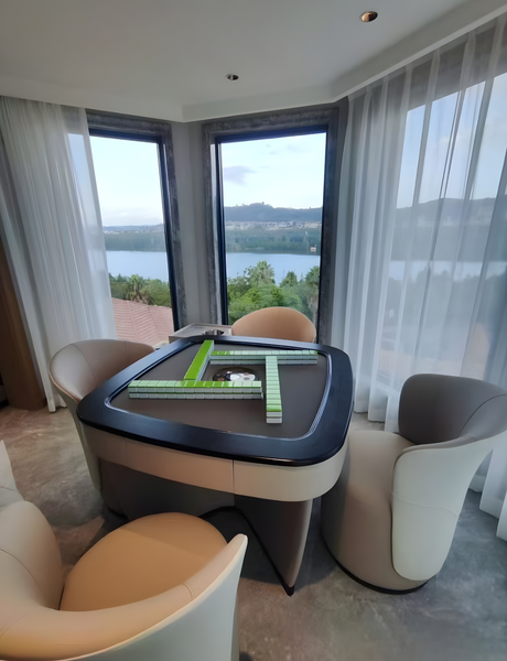 Flamingo Agate Gray – Home Design Collection Lux Automatic Mahjong Table