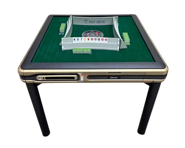 Automatic Rummy Table Coffee Color 4-Legs Dining Table Style 106 Tiles Okey