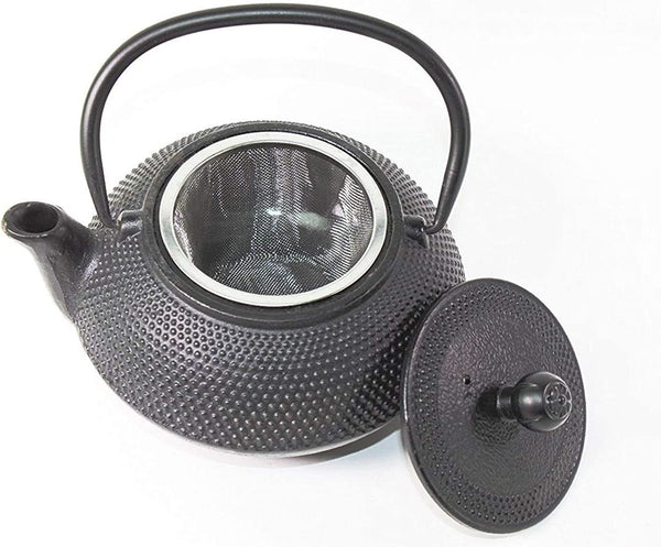 Japanese Antique 24 Fl Oz Small Dot Cast Iron Teapot Set