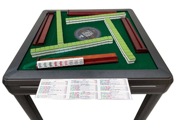 MJ-BST Automatic Mahjong Table Coffee Color 4-Legs Dining Table Style with Numbered tiles 36mm/40mm