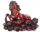 5" Red Money Horse Feng Shui Vigour Business Success Chinese Zodiac Home Decor.